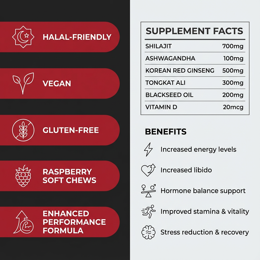 OJI Enhanced 2.0 – Advanced Testosterone & Performance Soft Chews