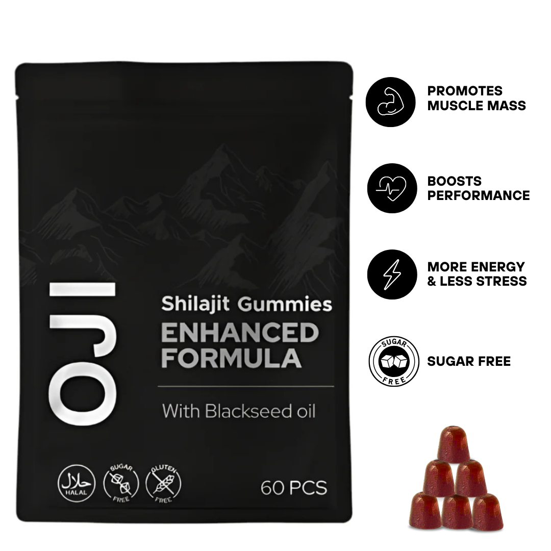 OJI Enhanced Shilajit Gummies - Zero Sugar