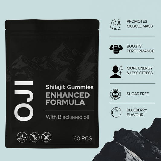OJI Enhanced Shilajit Gummies - Zero Sugar