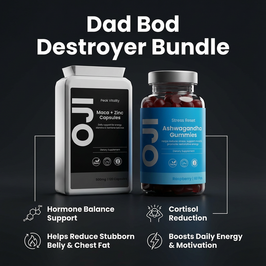 Dad Bod Destroyer Bundle – Hormone & Stress Support for Stubborn Body fat.